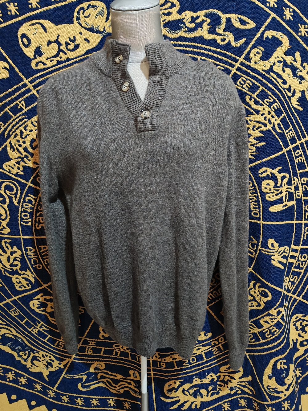 Ledbury 100% Super Fine Merino Wool Cardigan Sweater – Made in Italy – Size L